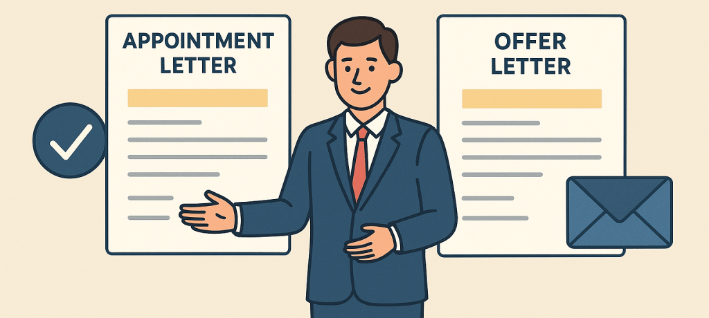 Appointment letter vs offerletter