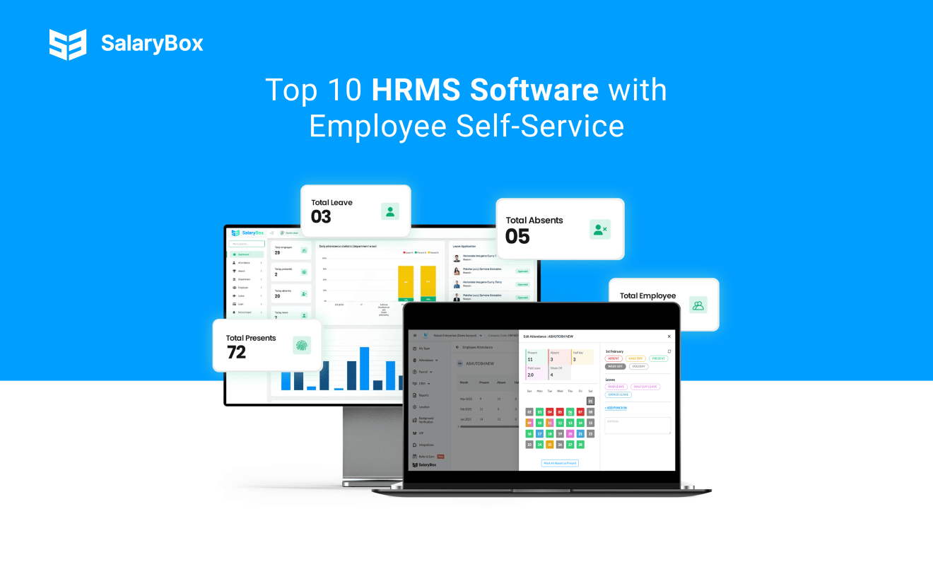 Top 10 HRMS Software with Employee Self-Service (ESS) Portals in India ...