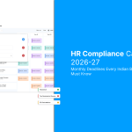 HR Compliance Calendar 2026-27